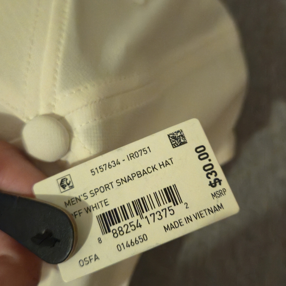 Adidas Men's Snapback Hat White - Picture 6 of 6
